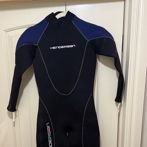 Henderson Kids Black and Blue One Piece Wetsuit